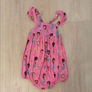 Posh Peanut Romper with Mermaid Print